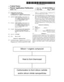 FORMATION OF SILICON CARBIDE-SILICON NITRIDE NANOPARTICLE CARBON     COMPOSITIONS diagram and image