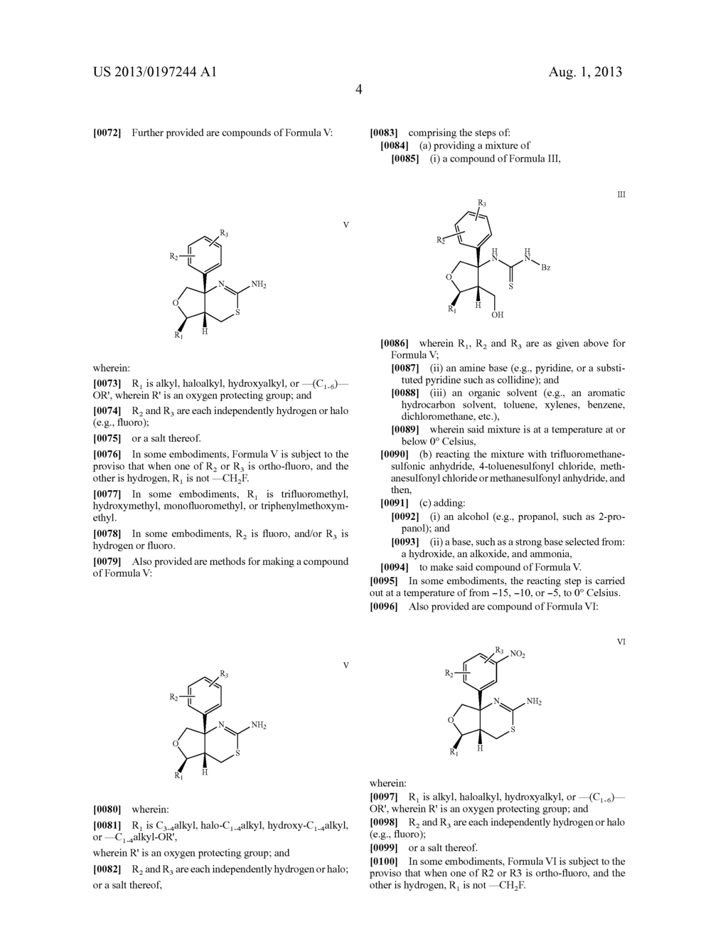 METHODS AND COMPOUNDS USEFUL IN THE SYNTHESIS OF FUSED     AMINODIHYDROTHIAZINE DERIVATIVES - diagram, schematic, and image 08