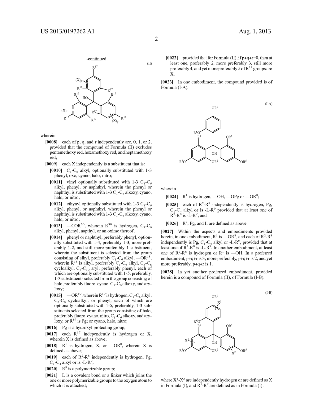 TRISUBSTITUTED METHYL ALCOHOLS AND THEIR POLYMERIZABLE DERIVATIVES - diagram, schematic, and image 03