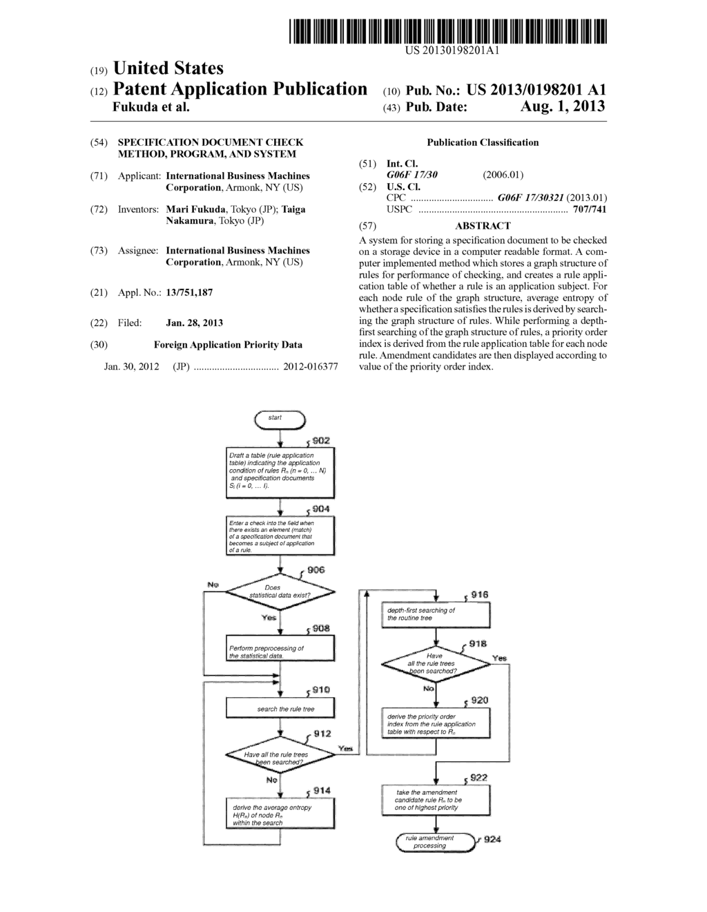 Specification Document Check Method, Program, and System - diagram, schematic, and image 01