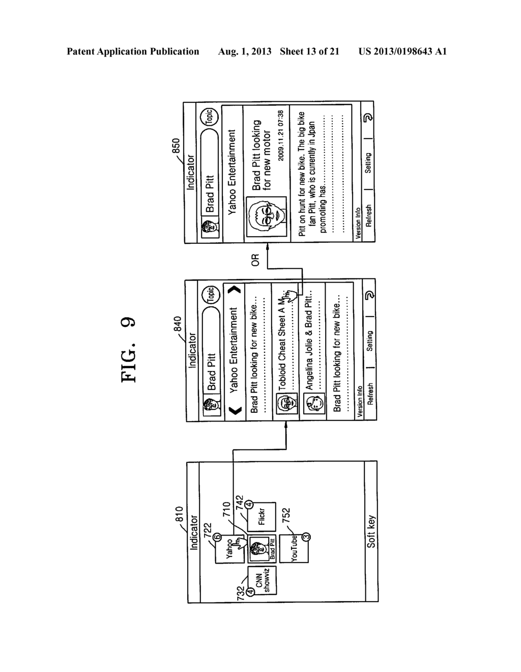 METHOD AND APPARATUS FOR PROVIDING A USER INTERFACE - diagram, schematic, and image 14