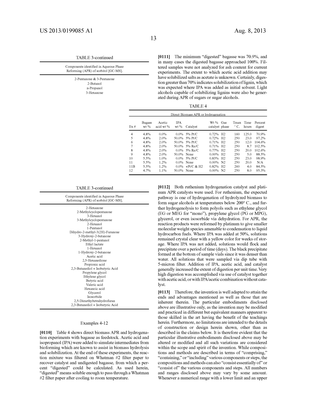 DIRECT AQUEOUS PHASE REFORMING OF BIO-BASED FEEDSTOCKS - diagram, schematic, and image 15