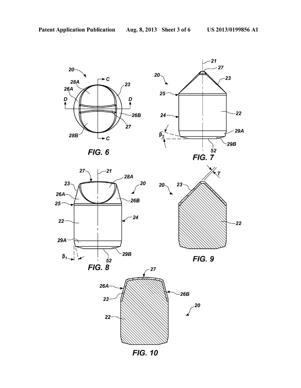 SHAPED CUTTING ELEMENTS FOR EARTH-BORING TOOLS AND EARTH-BORING TOOLS     INCLUDING SUCH CUTTING ELEMENTS - diagram, schematic, and image 04