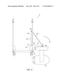 SUPPORT STRUCTURE WITH STOWED IMPLEMENT BRACKET diagram and image