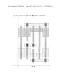 Cross-Coupled Transistor Circuit Defined on Three Gate Electrode Tracks     With Diffusion Regions of Common Node on Opposing Sides of Same Gate     Electrode Track diagram and image