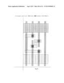 Cross-Coupled Transistor Circuit Defined on Three Gate Electrode Tracks     With Diffusion Regions of Common Node on Opposing Sides of Same Gate     Electrode Track diagram and image