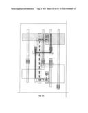 Cross-Coupled Transistor Circuit Defined on Three Gate Electrode Tracks     With Diffusion Regions of Common Node on Opposing Sides of Same Gate     Electrode Track diagram and image