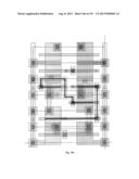 Cross-Coupled Transistor Circuit Defined on Three Gate Electrode Tracks     With Diffusion Regions of Common Node on Opposing Sides of Same Gate     Electrode Track diagram and image