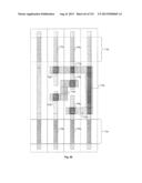 Cross-Coupled Transistor Circuit Defined on Three Gate Electrode Tracks     With Diffusion Regions of Common Node on Opposing Sides of Same Gate     Electrode Track diagram and image