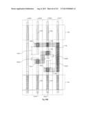 Cross-Coupled Transistor Circuit Defined on Three Gate Electrode Tracks     With Diffusion Regions of Common Node on Opposing Sides of Same Gate     Electrode Track diagram and image