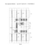 Cross-Coupled Transistor Circuit Defined on Three Gate Electrode Tracks     With Diffusion Regions of Common Node on Opposing Sides of Same Gate     Electrode Track diagram and image