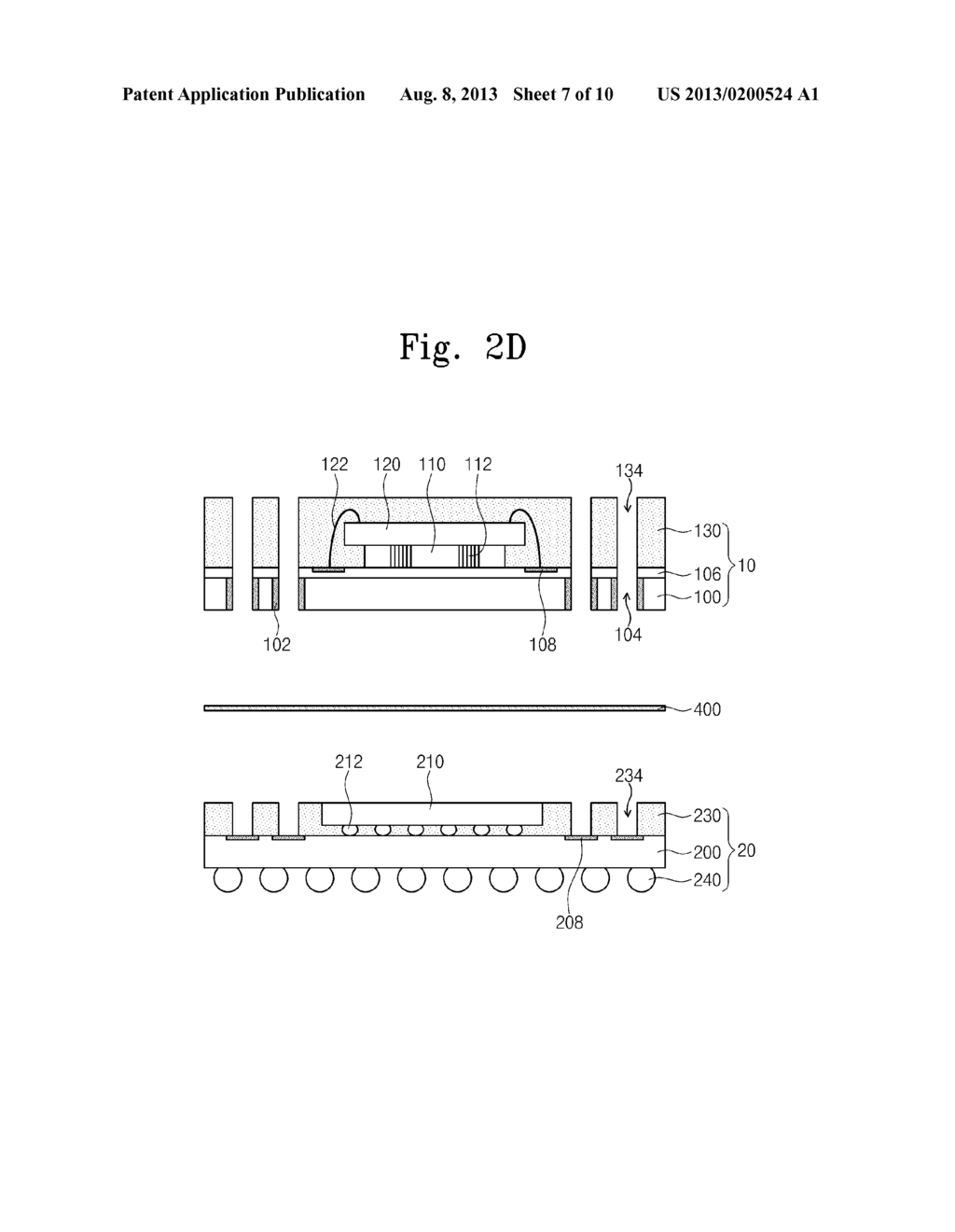 PACKAGE-ON-PACKAGE TYPE SEMICONDUCTOR PACKAGES AND METHODS FOR FABRICATING     THE SAME - diagram, schematic, and image 08