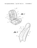 VEHICLE SEAT SIDE AIR BAG ASSEMLBY HAVING STRAP SECURED AIR BAG CHUTE diagram and image