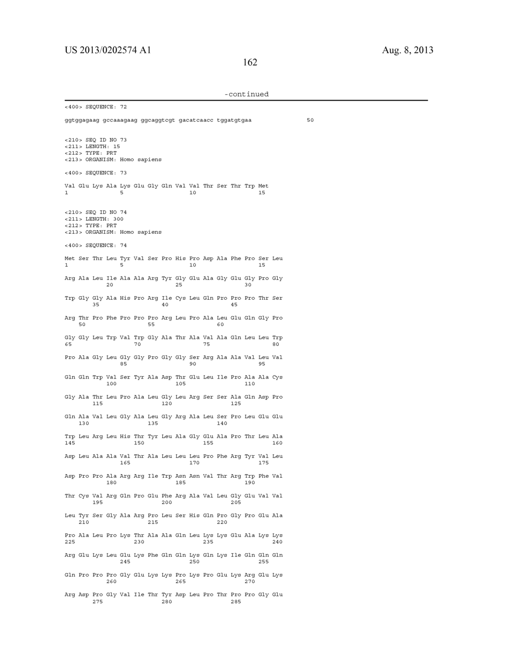 INNOVATIVE DISCOVERY OF THERAPEUTIC, DIAGNOSTIC, AND ANTIBODY COMPOSITIONS     RELATED TO PROTEIN FRAGMENTS OF VALYL-TRNA SYNTHETASES - diagram, schematic, and image 168