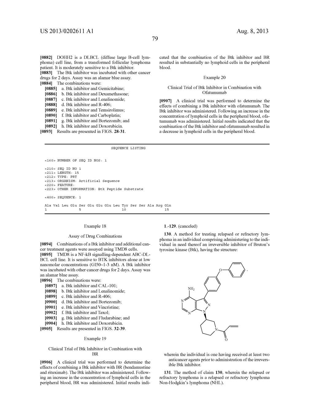 USE OF INHIBITORS OF BRUTON'S TYROSINE KINASE (BTK) - diagram, schematic, and image 119