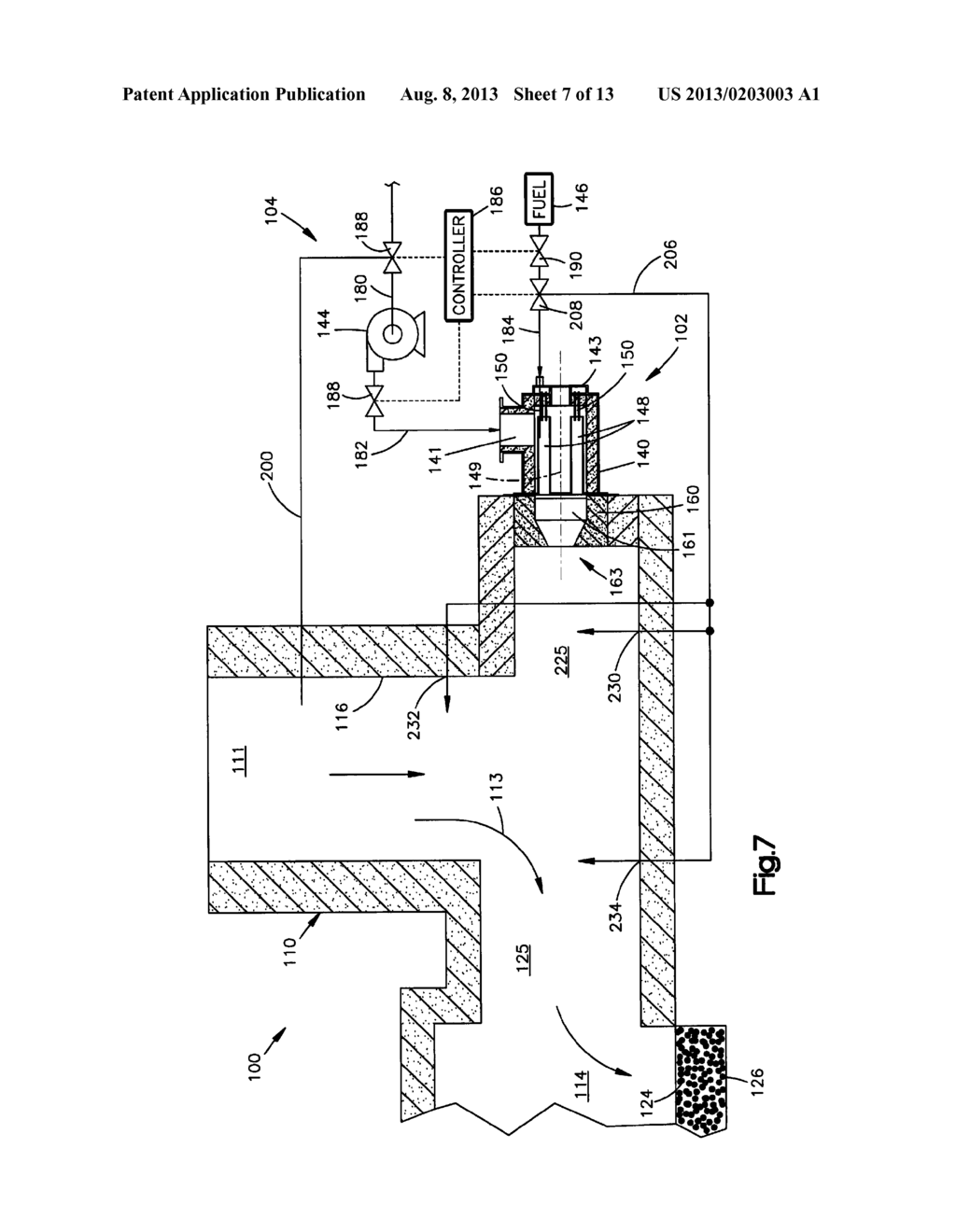 Low NOx Fuel Injection for an Indurating Furnace - diagram, schematic, and image 08