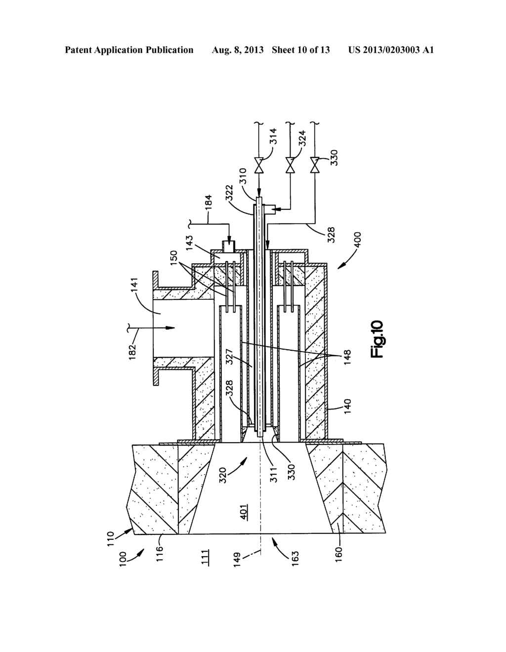 Low NOx Fuel Injection for an Indurating Furnace - diagram, schematic, and image 11