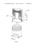 CODED DRUG RESERVOIR CONNECTION ELEMENT WITH BENDABLE LOCKING ELEMENTS diagram and image