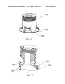 CODED DRUG RESERVOIR CONNECTION ELEMENT WITH BENDABLE LOCKING ELEMENTS diagram and image