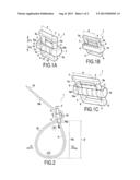 HOLDING DEVICE HAVING A LONGILINEAL ELEMENT ADAPTED FOR MAINTAINING A     PREDETERMINED INTERVERTEBRAL SPACING diagram and image