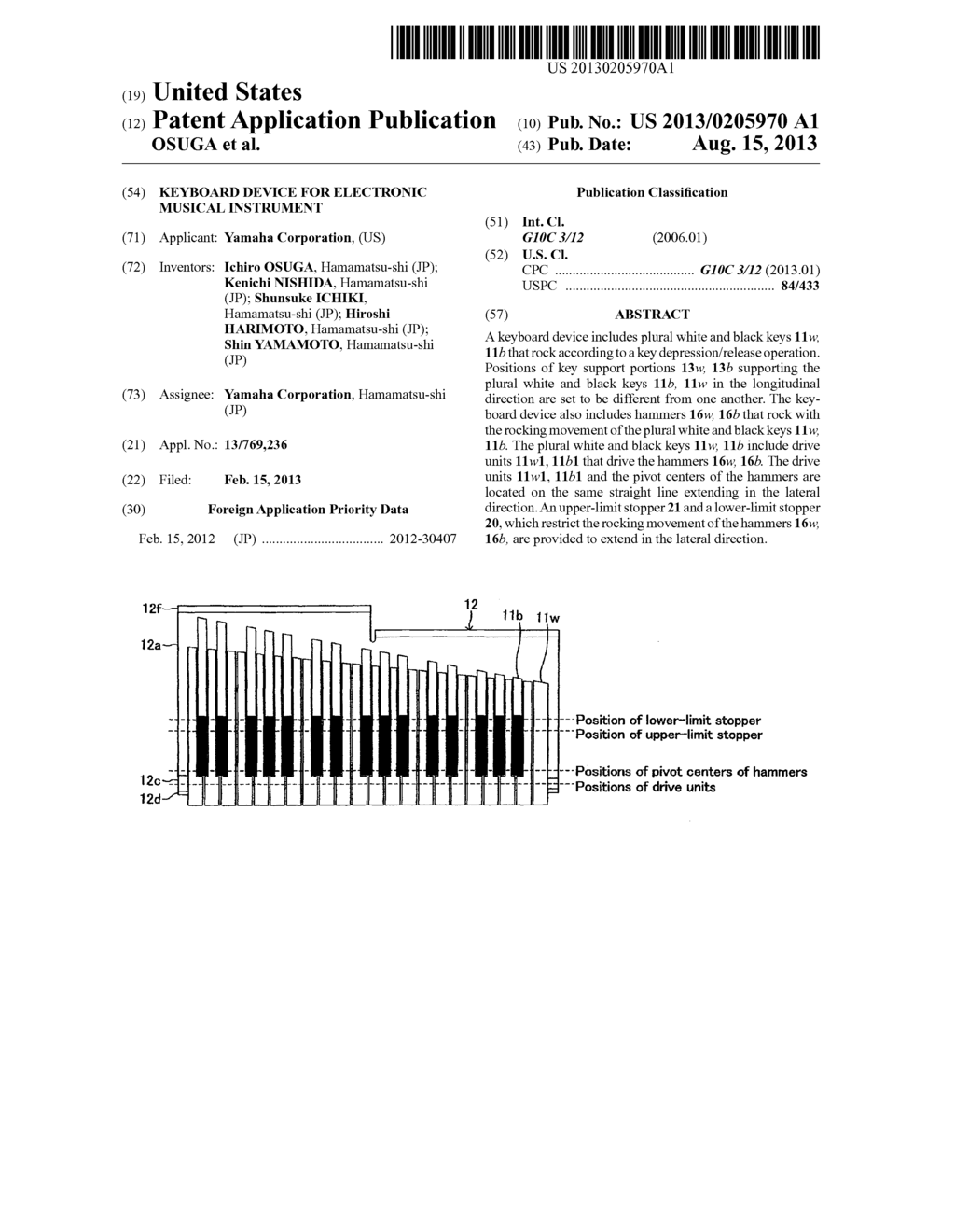 KEYBOARD DEVICE FOR ELECTRONIC MUSICAL INSTRUMENT - diagram, schematic, and image 01