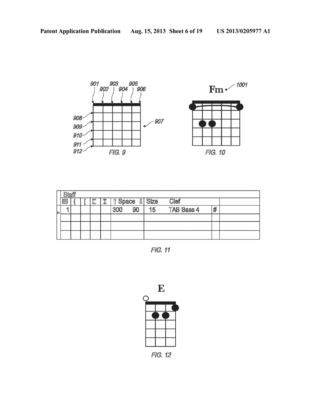 SYSTEM AND METHOD TO GENERATE AND MANIPULATE STRING-INSTRUMENT CHORD GRIDS     IN A DIGITAL AUDIO WORKSTATION - diagram, schematic, and image 07