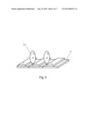 METHOD FOR PRODUCING AN ADHESIVE TAPE HAVING A PROTRUDING LINER diagram and image