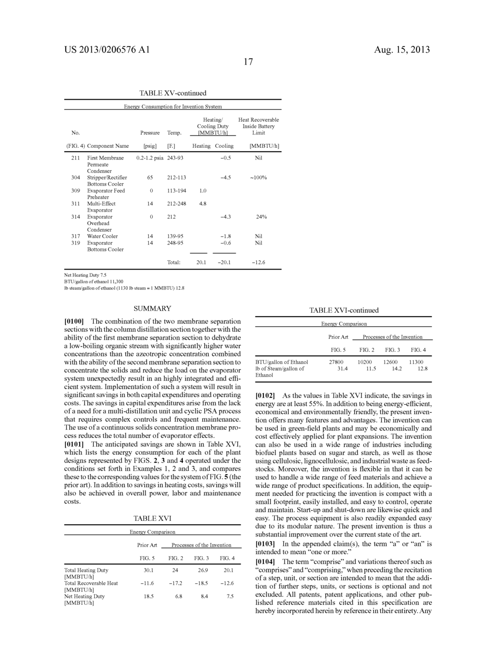 MEMBRANE-BASED HYBRID PROCESS FOR SEPARATION OF MIXTURES OF ORGANICS,     SOLIDS, AND WATER - diagram, schematic, and image 23