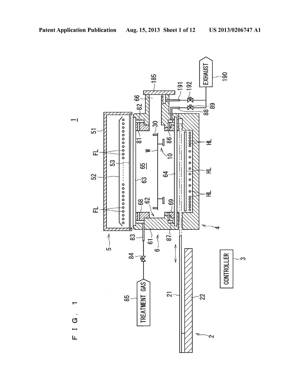 HEAT TREATMENT APPARATUS FOR HEATING SUBSTRATE BY IRRADIATING SUBSTRATE     WITH FLASH OF LIGHT - diagram, schematic, and image 02