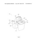 CADDY AND REMOVABLE MINI CADDY TOTE diagram and image