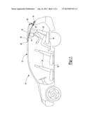 Vehicle with a Panel that is Moveable to Provide Increased Head Room Above     a Rear Row of Seats diagram and image