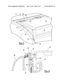 Vehicle with a Panel that is Moveable to Provide Increased Head Room Above     a Rear Row of Seats diagram and image