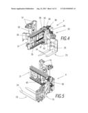 Transelevator for Handling Pallets, Pallet-Removal Device Mounted on Said     Transelevator and Goods Storage System diagram and image