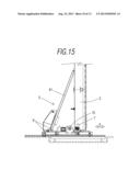 Transelevator for Handling Pallets, Pallet-Removal Device Mounted on Said     Transelevator and Goods Storage System diagram and image