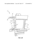 GAS TURBINE ENGINE COMPONENT WITH CONVERGING/DIVERGING COOLING PASSAGE diagram and image