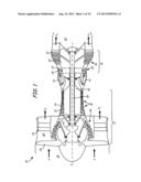 GAS TURBINE ENGINE COMPONENT WITH COMPOUND CUSP COOLING CONFIGURATION diagram and image