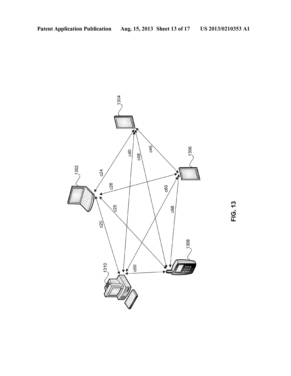 METHOD AND SYSTEM FOR BROADBAND NEAR-FIELD COMMUNICATION UTILIZING FULL     SPECTRUM CAPTURE (FSC) SUPPORTING SCREEN AND APPLICATION SHARING - diagram, schematic, and image 14