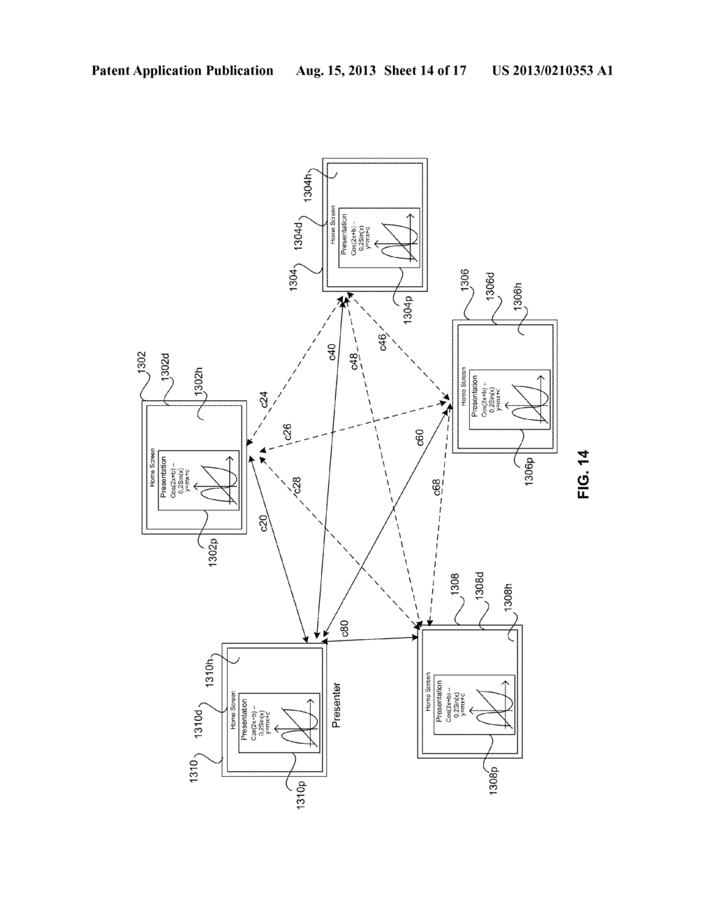 METHOD AND SYSTEM FOR BROADBAND NEAR-FIELD COMMUNICATION UTILIZING FULL     SPECTRUM CAPTURE (FSC) SUPPORTING SCREEN AND APPLICATION SHARING - diagram, schematic, and image 15