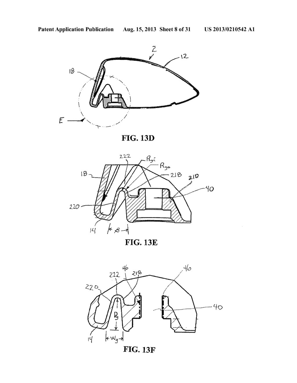 FAIRWAY WOOD CENTER OF GRAVITY PROJECTION - diagram, schematic, and image 09