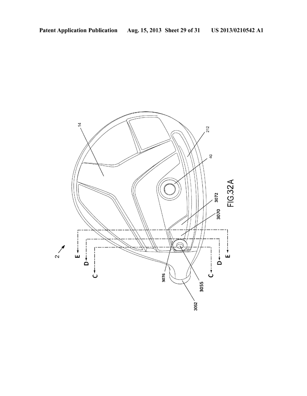 FAIRWAY WOOD CENTER OF GRAVITY PROJECTION - diagram, schematic, and image 30