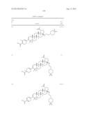 C-3 CYCLOALKENYL TRITERPENOIDS WITH HIV MATURATION INHIBITORY ACTIVITY diagram and image