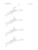 C-3 CYCLOALKENYL TRITERPENOIDS WITH HIV MATURATION INHIBITORY ACTIVITY diagram and image