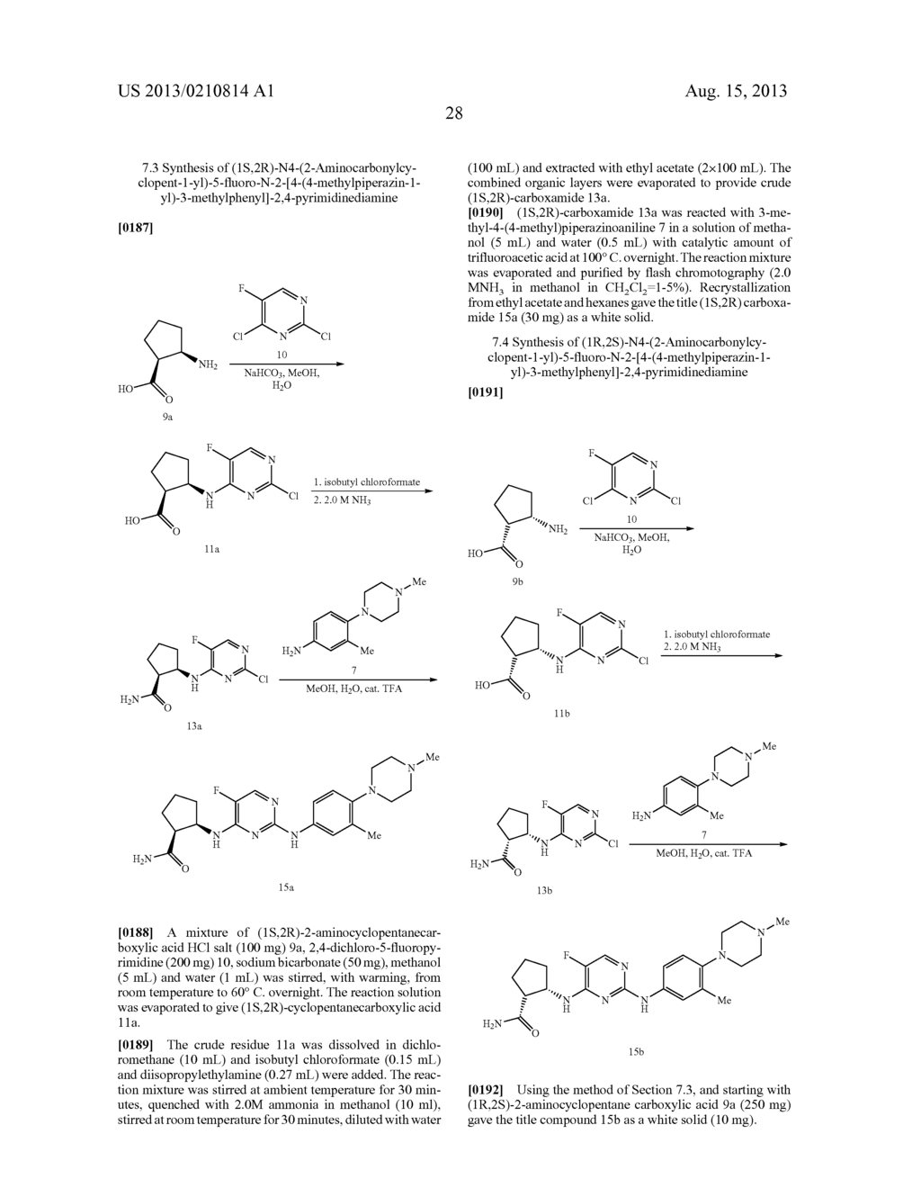 Cycloalkyl Substituted Pyrimidinediamine Compounds And Their Uses - diagram, schematic, and image 33