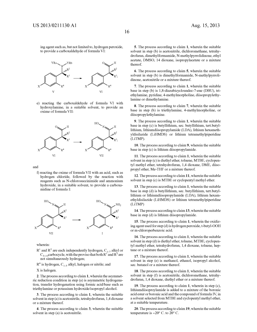 PROCESS FOR PREPARING CARBOXAMIDINE COMPOUNDS - diagram, schematic, and image 17