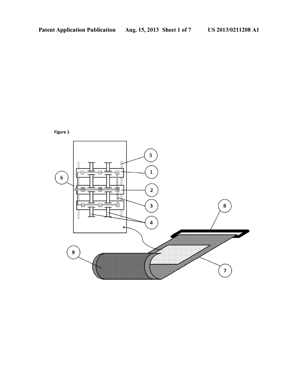 SMART MATERIALS, DRY TEXTILE SENSORS, AND ELECTRONICS INTEGRATION IN     CLOTHING, BED SHEETS, AND PILLOW CASES FOR NEUROLOGICAL, CARDIAC AND/OR     PULMONARY MONITORING - diagram, schematic, and image 02