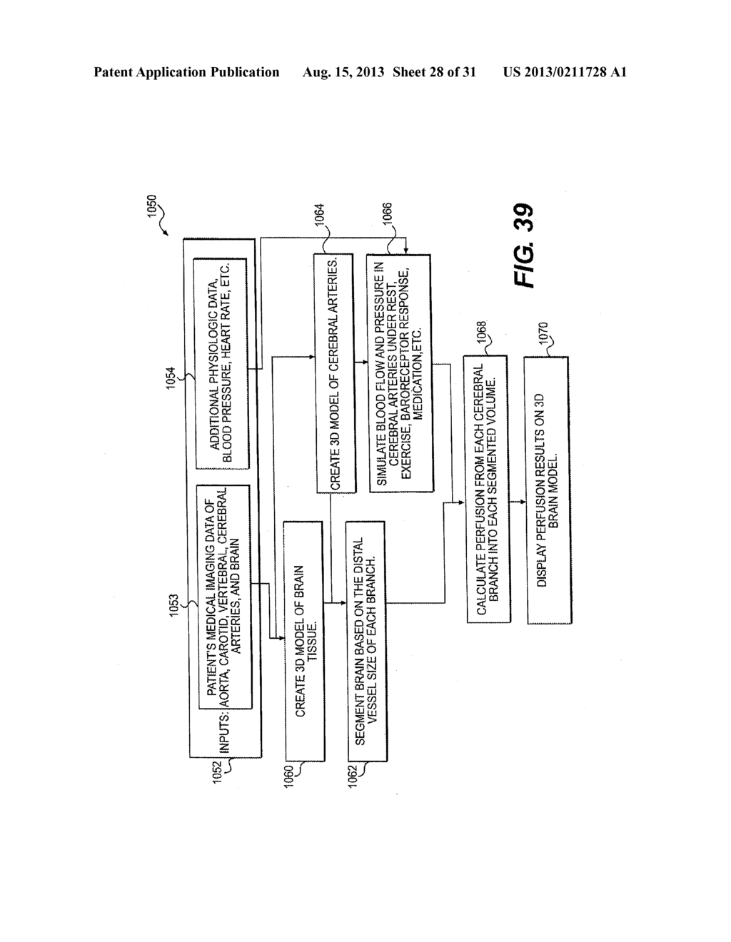 METHOD AND SYSTEM FOR PATIENT-SPECIFIC MODELING OF BLOOD FLOW - diagram, schematic, and image 29