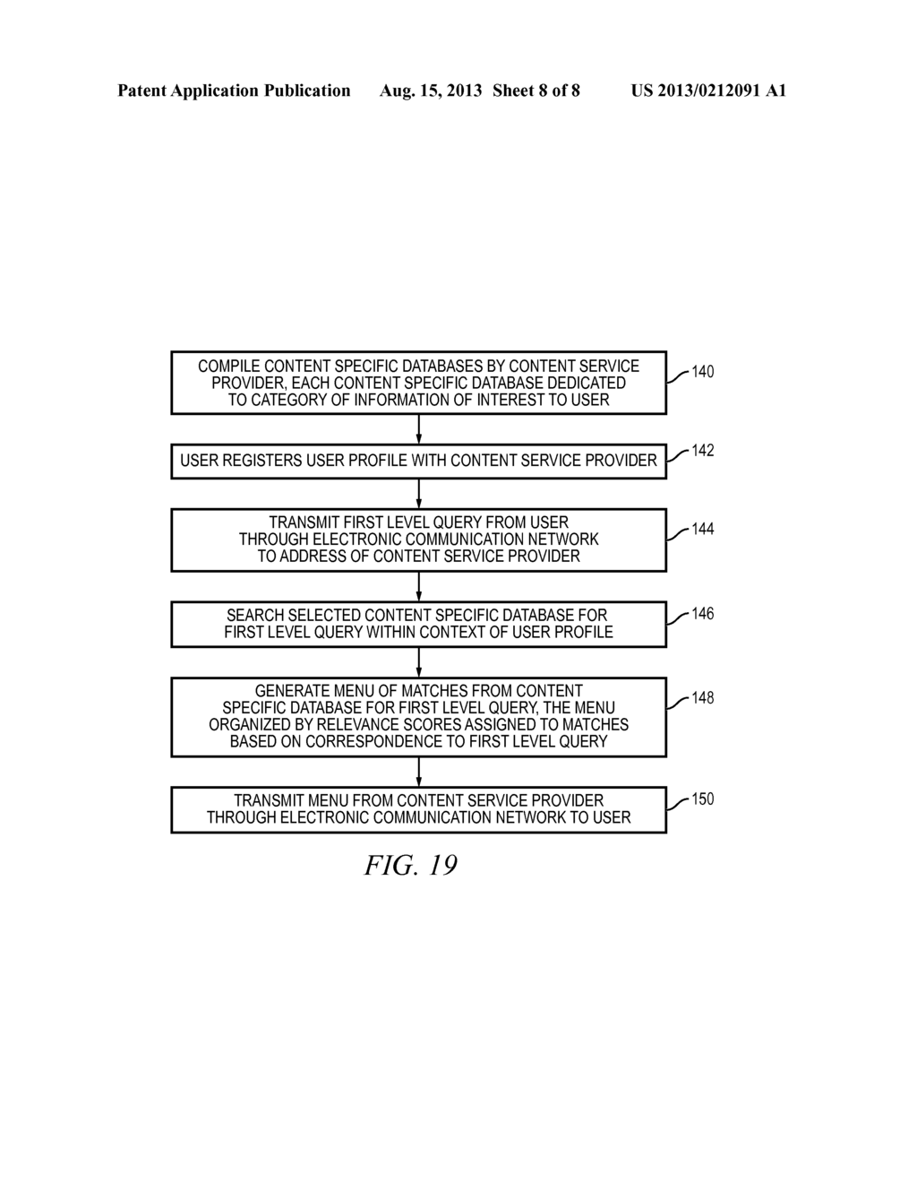 System and Method of Controlling Interactive Communication Services by     Responding to User Query with Relevant Information from Content Specific     Database - diagram, schematic, and image 09