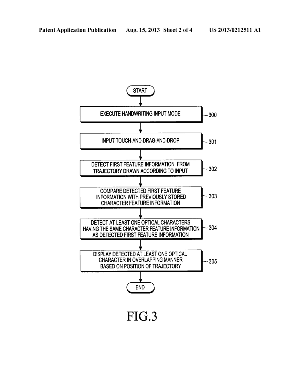 APPARATUS AND METHOD FOR GUIDING HANDWRITING INPUT FOR HANDWRITING     RECOGNITION - diagram, schematic, and image 03