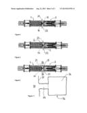 MACHINE FOR AUTOMATICALLY FILLING-INFLATING GAS CUSHIONS, NOTABLY AIR     CUSHIONS, FOR PACKAGING AND USE THEREOF FOR FILLING AND INFLATING     CUSHIONS diagram and image