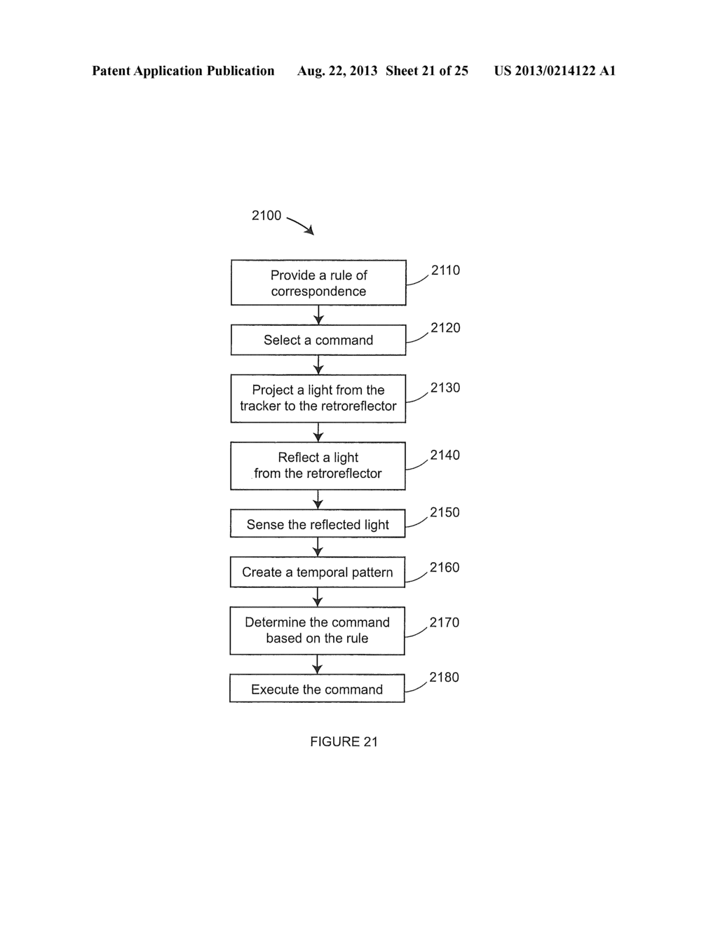 METHOD AND APPARATUS FOR USING GESTURES TO CONTROL A LASER TRACKER - diagram, schematic, and image 22